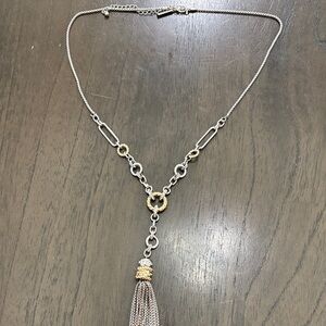 White House Black Market Silver and Gold Necklace